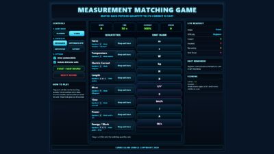 Match Units With Quantity.